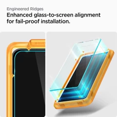 Folie pentru Samsung Galaxy S23 FE (set 2) - Spigen Glas.TR Align Master - Clear transparenta