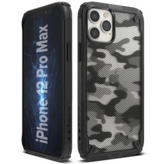 Husa iPhone 12 Pro Max Ringke Fusion X Design cu TPU Bumper (XDAP0017) - Negru