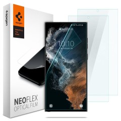 Pachet 2x Folie Samsung Galaxy S22 Ultra Spigen Neo Flex - Clear