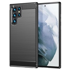 Husa Samsung Galaxy S22 Ultra Arpex Carbon Silicone - Black