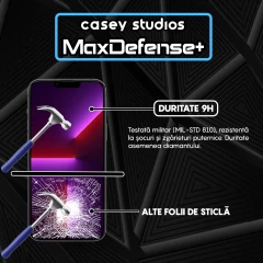 Folie Sticla iPhone 13 Pro Max Casey Studios Full Screen 9H + Kit de Instalare Cadou - Negru Negru
