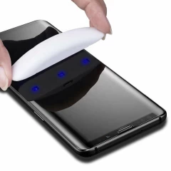 Folie Sticla Samsung Galaxy S22 Ultra LITO 3D UV Glass - Privacy - Negru Negru