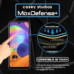 Folie Sticla CASEY STUDIOS pentru Samsung Galaxy A31, Full Glue, Duritate Militara, Ultra HD, Protectie Profesionala Ecran 3D, Anti Zgarieturi, Anti Amprente, Anti Socuri, Margini Negre Negru