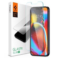 Folie Sticla iPhone 13 / 13 Pro / 14 Spigen Glas.TR Slim - Clear