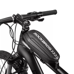 Geanta cadru bicicleta waterproof 1.1L RockBros B60 - Negru Negru
