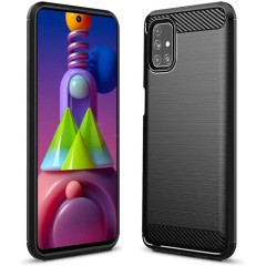 Husa Samsung Galaxy M51 Arpex Carbon Silicone - Negru