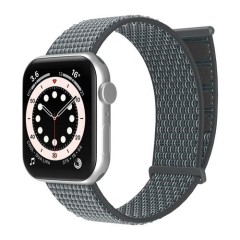 Curea Apple Watch 1/2/3/4/5/6/7/8/SE - 38/40/41 MM Nylon Sport Loop Casey Studios, din Material Textil Casey Studios - Ash Gray