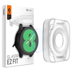 Pachet 2x Folie Samsung Galaxy Watch 4 / 5 (40mm) Spigen Glas.TR EZ-FIT - Negru