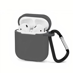 Husa Airpods 1/2 Casey Studios Silicone - Dark Gray