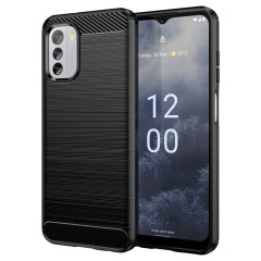 Husa pentru Nokia G60 - Techsuit Carbon Silicone - Negru