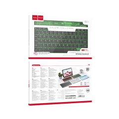 Tastatura Wireless Bluetooth, 500mAh - Hoco Transparent Discovery Edition (S55) - Verde Verde