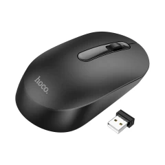 Mouse Fara Fir 2.4G, 1200 DPI - Hoco Platinum (GM14) - Black Negru
