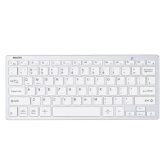 Yesido - Wireless Keyboard (KB11) - Support Multi-Device Sharing, Quick Response - White Alb