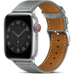 Curea Apple Watch 1/2/3/4/5/6/7/8/SE/Ultra - 42/44/45/49 MM Premium din Piele Naturala Casey Studios Casey Studios - Gri