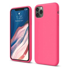 Husa iPhone 11 Pro Casey Studios Premium Soft Silicone - Fuchsia