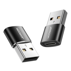 Adatptor Type-C la USB, cu Functia OTG (set 2) - JoyRoom (S-H152) - Negru