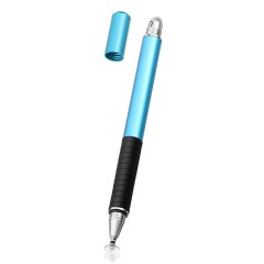 Stylus Pen Arpex, 2in1 universal, Android, iOS, aluminiu, JC02 - Albastru Deschis