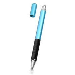 Stylus Pen Arpex, 2in1 universal, Android, iOS, aluminiu, JC02 - Albastru Deschis Albastru Deschis
