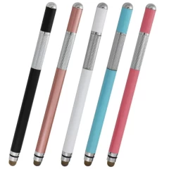 Stylus Pen Arpex, 2in1 universal, Android, iOS, aluminiu, JC03 - Negru Negru