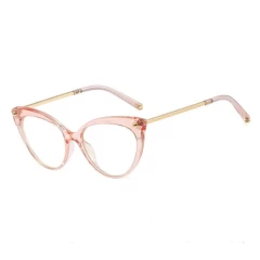 Ochelari Cat Eye Calculator Anti Lumina Albastra Arpex, F93308 - Clear Pink Clear Pink