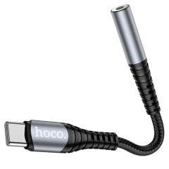 Adaptor Cablu Audio Type-C la Jack 3.5mm, HOCO, LS33 - Gri
