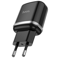Incarcator Priza Fast Charge USB-A, QC 3.0, 18W, 3A HOCO (N3 Special) - Negru