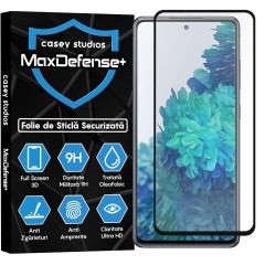 Folie Sticla CASEY STUDIOS pentru Samsung Galaxy S20 FE 4G / S20 FE 5G, Full Glue, Duritate Militara, Ultra HD, Protectie Profesionala Ecran 3D, Anti Zgarieturi, Anti Amprente, Anti Socuri, Margini Negre