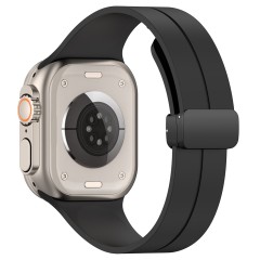 Curea pentru Apple Watch 1/2/3/4/5/6/7/8/SE/SE 2/Ultra (42/44/45/49mm) - Techsuit Watchband (W011) - Negru