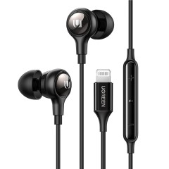 Casti Audio cu Fir - Ugreen Stereo Earphones (30631) - Negru