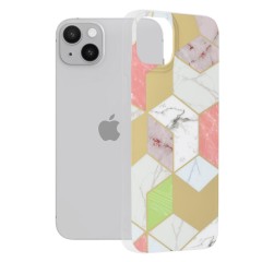 Husa pentru iPhone 14 Plus - Techsuit Marble Series - Mov