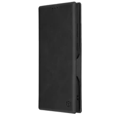 Husa pentru Samsung Galaxy S23 Ultra Techsuit Safe Wallet Plus, Black - Negru Negru