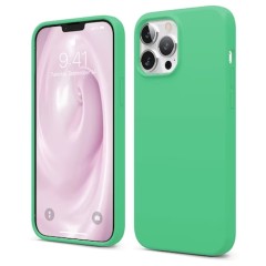 Husa iPhone 13 Pro Casey Studios Premium Soft Silicone - Emerald