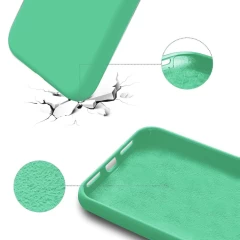 Husa iPhone 13 Pro Casey Studios Premium Soft Silicone - Emerald Emerald