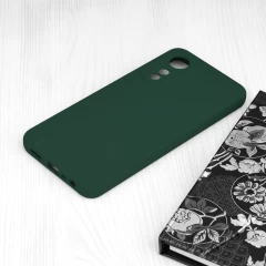 Husa pentru Oppo A78 4G - Techsuit Soft Edge Silicone - Dark Green Verde