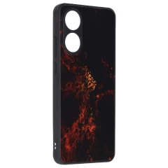 Husa pentru Oppo A78 4G - Techsuit Glaze Series - Red Nebula Rosu