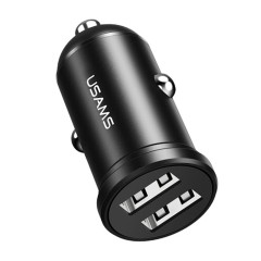 Incarcator Auto 2x USB Mini, 2.4A USAMS C20 - Negru