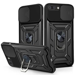 Husa pentru iPhone 7 Plus / 8 Plus - Techsuit CamShield Series - Black