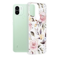 Husa pentru Xiaomi Redmi A1+ / A2+ - Techsuit Marble Series - Chloe White