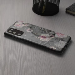 Husa pentru Oppo A78 4G - Techsuit Marble Series - Bloom of Ruth Gray Gri