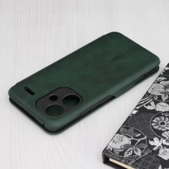 Husa pentru Xiaomi Redmi Note 13 Pro+ 5G - Techsuit Safe Wallet Plus - Green Verde