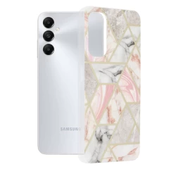 Husa pentru Samsung Galaxy A05s - Techsuit Marble Series - Chloe White Roz 
