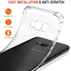 Husa pentru Samsung Galaxy S8 Plus - Techsuit Shockproof Clear Silicone - Clear transparenta