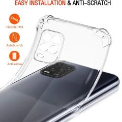Husa pentru Xiaomi Mi 10 Lite - Techsuit Shockproof Clear Silicone - Clear transparenta