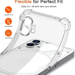 Husa pentru Nothing Phone (1) - Techsuit Shockproof Clear Silicone - Clear transparenta