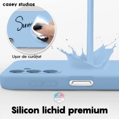 Husa Samsung Galaxy A34 Casey Studios Premium Soft Silicone Light Blue