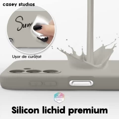 Husa Samsung Galaxy A14 4G/5G Casey Studios Premium Soft Silicone Gri