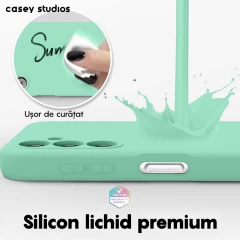 Husa Samsung Galaxy A14 4G/5G Casey Studios Premium Soft Silicone Light Green