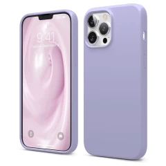 Husa iPhone 13 Pro Max Casey Studios Premium Soft Silicone - Turqoise Light Lilac 