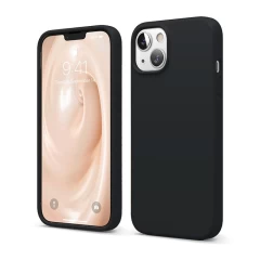 Husa iPhone 13 Casey Studios Premium Soft Silicone Negru 