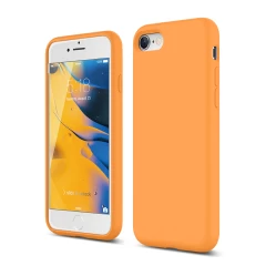 Husa iPhone 7/8/SE2 Casey Studios Premium Soft Silicone - Negru Nectarine 